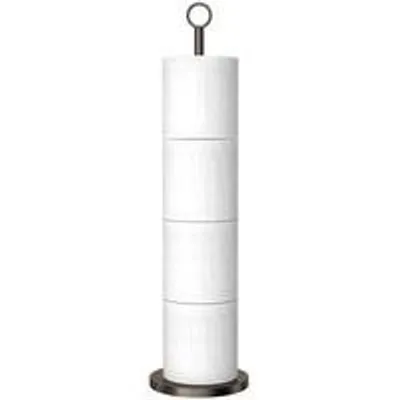 Produktbild von Freistehender Toiletrollhalter (mit Ersatzfunktion), Edelstahl-Toiletrollhalter für die Aufbewahrung von Ersatzrollen