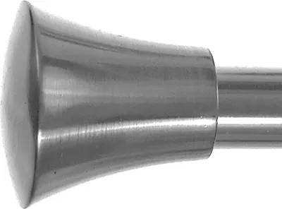 Produktbild von BASIT Gardinenstange selber zusammenstellen Edelstahl look Metall Ø 16mm Einzelteile