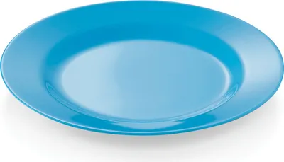 Produktbild von 24x Teller flach Ø 23 cm Melamin blau bruchfest