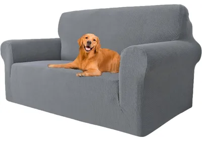 Productafbeelding van Bankhoes, superelastisch, krasbestendig, waterdicht, lichtgrijs, geschikt voor een 2-zitsbank (145-178 cm)