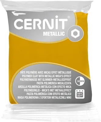 Image de Cernit Polymer Clay Metallic Yellow 56 g