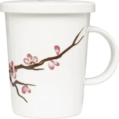 Immagine prodotto di Royal Tea | Tazza da tè con filtro - Bianca - 300 ml - Comoda - Tazza Sakura
