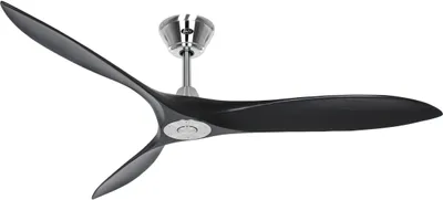 Immagine prodotto di Ventilatore da soffitto a risparmio energetico con telecomando Eco Airscrew 152 cm Cromo / Nero