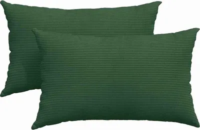 Immagine prodotto di vidaXL Cuscino per divano 2 pezzi verde scuro 50 x 30 cm in tessuto a coste