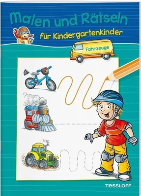 Produktbild von Malen und Rätseln für Kindergartenkinder. Fahrzeuge