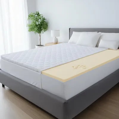 Produktbild von WOOL-STAM Matratzen Topper Memory Foam 5cm – Orthopädischer viscoelastischer Matratzentopper ergonomisch & atmungsaktiv abnehmbarer Bezug – 180x190 cm
