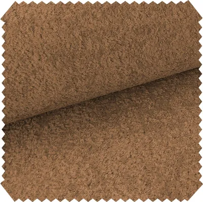 Produktbild von novely® MONIQUE Samtweicher Bouclé-Velours-Stoff, Schwer Entzündbar Meterware 1lfm - Farbe: 23 Ocker