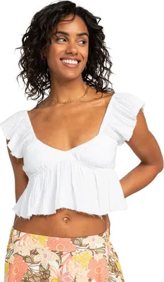 Image de Roxy Brisa Woven Top Haut sans manches Beige XS Femme Beige XS