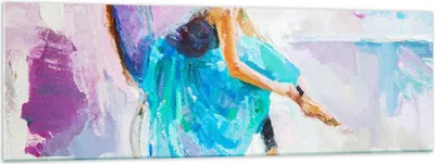 Produktbild von Bilder auf glas - Balletttänzer tanzen - 160x50cm - Glasbilder - Wandbilder - Kunstdruck - zum Aufhängen bereit - Wanddekoration aus Glas - Glas Bilder - Wandbild auf Glas - Einteilig - GAB160x50-3766