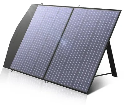 Immagine prodotto di Pannello solare pieghevole da 100W - Caricabatterie solare portatile per attività all'aperto e campeggio