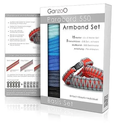Zdjęcie produktu dla Bransoletka paracord 550 zestaw DIY do wiązania dla początkujących