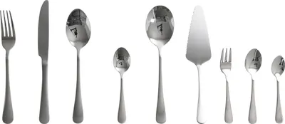 Produktbild von BELIANI Besteck Set Silber Edelstahl 70-teilig Modern Tafelmesser Tafellöffel Teelöffel Tafelgabel Kuchengabel Salatlöffel Kafeelöffel Tortenheber