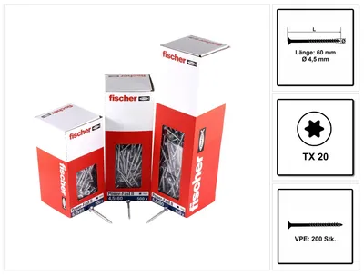 Immagine prodotto di fischer Power-Fast II 4,5x60 SK blvz TG TX 50 100 pz