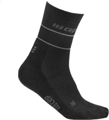 Produktbild von CEP reflective mid cut socks, black III
