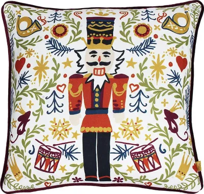Produktbild von Furn - Nußknacker - Kissenhülle "Classic", weihnachtliches Design bestickt RV3550 (43 cm x 43 cm) (Bunt)