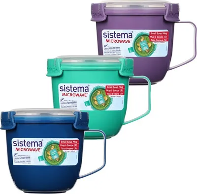 Obrázek produktu pro Sistema® Microwave™ Hrnek na polévku 565 ml, mix barev