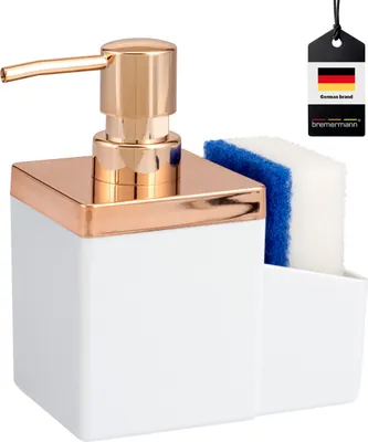 Immagine prodotto di organizzatore per lavello bremermann | dispenser per detersivi, spugna | bianco-rosato