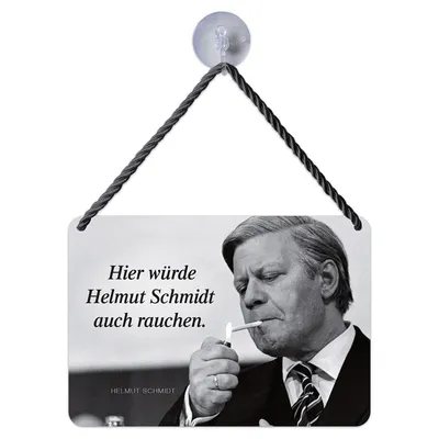 Produktbild von Blechschild »Helmut Schmidt«.