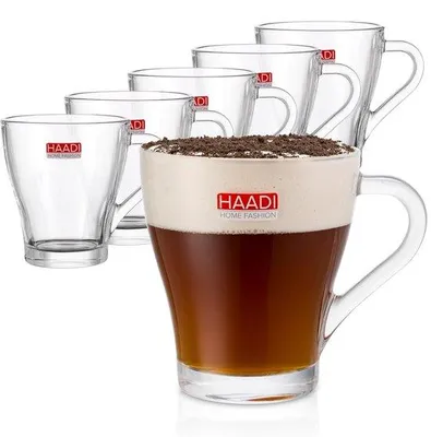 Immagine prodotto di Set di 6 tazze da 260 ml - Ideale per bevande calde come caffè, cappuccino e cioccolata calda