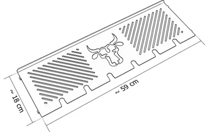 Produktbild von Warmhalterost passend für Burnhard Gasgrill Fred Serie | Edelstahl, Größe:58cm Rost
