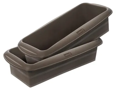 Produktbild von Lurch 585000 FlexiForm Kastenform 2er Set / 2 Brotbackformen aus 100% BPA-freiem