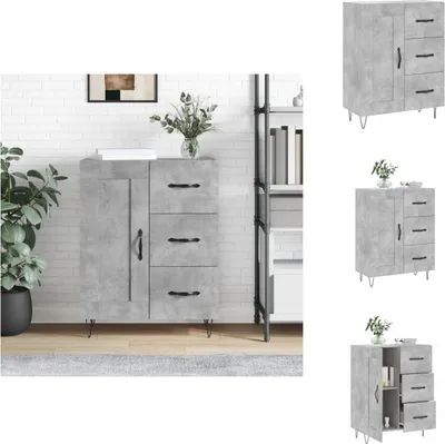 Obrázok produktu pre vidaXL Príborník betón sivý 69,5x34x90 cm materiál na báze dreva - Príborníky