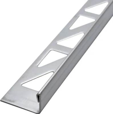 Produktbild von Dalsys Fliesenschiene Fliesenprofil Edelstahl L-Profil Gebürstet 2,5m x 10mm, Fliesenprofil