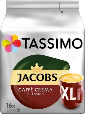 Produktbild von Tassimo Jacobs Caffè Crema Classico XL | 5 Packungen á 16 T Discs