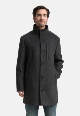 Produktbild von Tom Tailor Herren 2-in-1 Wollmantel mit Abnehmbarer Innenjacke
