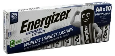 Produktbild von Li-Me Batterie, Energizer Ultimate Lithium, Mignon, AA, FR6, 1.5, /3Ah (VE10)
