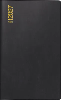 Produktbild von rido/idé 7046962907 Taschenkalender Mod. M-Planer 2027 A6, Kunststoff, schwarz