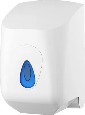 Produktbild von PlastiQline Putzrollenspender MIDI - Farbfenster blau - Handtuchrollenspender