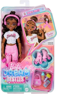 Zdjęcie produktu dla Barbie Dream Besties Brooklyn, Lalka modowa, Damski, 4 lat(a), Dziewczyna, 127,5 mm, Wielobarwny
