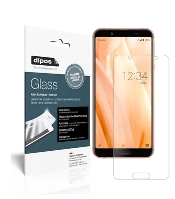 Produktbild von 2x Schutzfolie für Sharp Aquos Sense3 matt - Anti-Shock 9H Folie dipos Glass Kunststoffglas