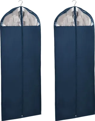Produktbild von WENKO 2er Set Kleider Sack Hülle 150x60 Säcke Anzug Schrank Schutz Staub Schmutz