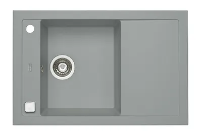 Produktbild von Alveus Formic - Granit-Spüle 760x500 mm, mit Ablaufsystembedienung, concrete 1124320