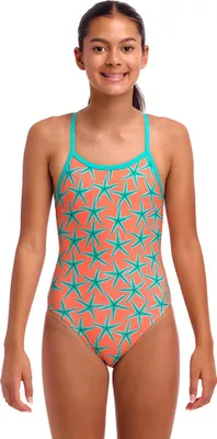 Produktbild von Funkita Single Strap One Piece Badeanzug Orange 10 Years Mädchen Orange 10 Years