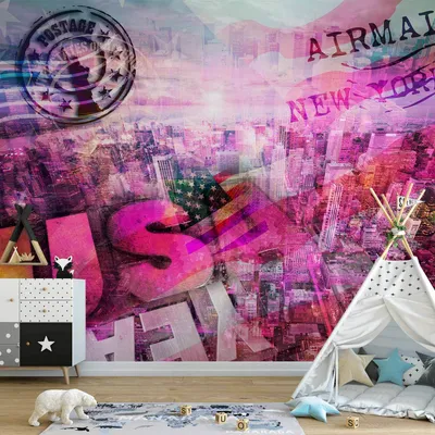 Produktbild von Selbstklebende Folie Fototapete - USA - patriotic theme 196x140 cm Streetart 10110905-114