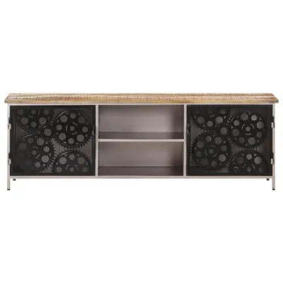Image de vidaXL Armoire TV 120x30x40 cm Bois de manguier rugueux