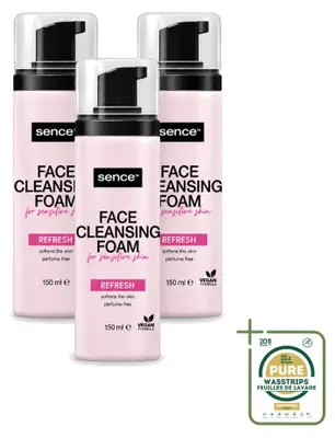 Produktbild von 3 x Sence Gesichtsschaum für empfindliche Haut - 150 ml - Vorratspackung - 3 Stücke