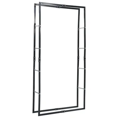 Image de vidaXL Étagère à bois de chauffage noir 100×25×200 cm Acier