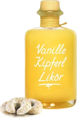 Produktbild von Vanille Kipferl Likör 1 L preisgekrönt nach Vanille & frischem Gebäck 17% Vol