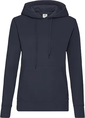 Produktbild von Fruit of the Loom 62-038-0 | Lady-Fit Classic Hooded Sweat - Farbe: Deep Navy - Größe: S