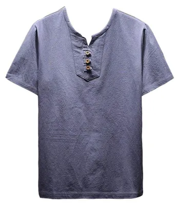 Imagen del producto de Conjunto de camiseta de manga corta y pantalones cortos para hombre, cómodo