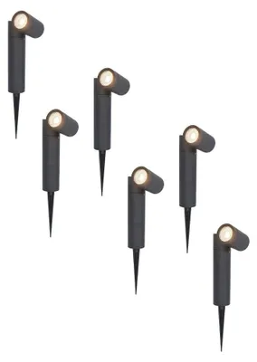 Image de HOFTRONIC - Spot à piquet jardin 4W 345lm 4000K IP65 Noir Dimmable