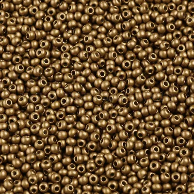 50g Rocailles Glasperlen ca. 2,3x1,5mm 1mm Bohrung Perlen Schmuck altmessing