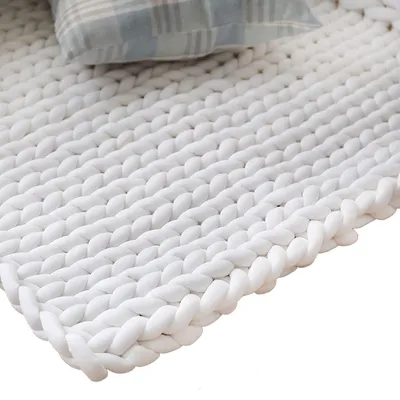 Imagen del producto de Manta gruesa de punto, cálida y cómoda