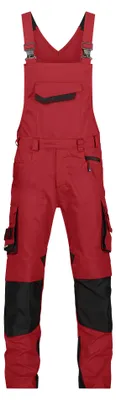 Produktbild von DASSY Latzhose VOLTIC Arbeitshose Gr. 58 MINUS rot/schwarz