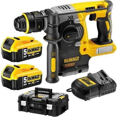 Zdjęcie produktu dla DeWALT DCH274P2T-QW, SDS Plus, 2,4 cm, 1100 RPM, 4600 bpm, 2,6 cm, 1,5 m/s²