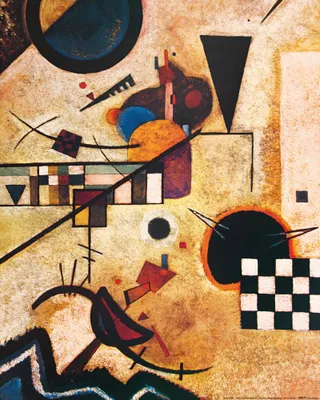 Obrázek produktu pro Wassily Kandinsky umělecký obraz - Gegenklänge, 1924 (50 x 40 cm)